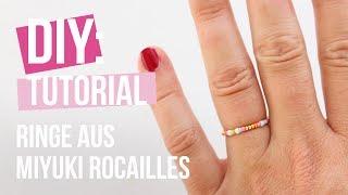 Schmuck machen: Ringe mit Miyuki rocailles  DIY