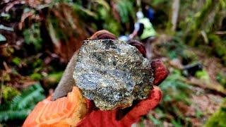 We Found A Large Rock Outcrop Full Of Copper, Silver and Gold Mineralization!