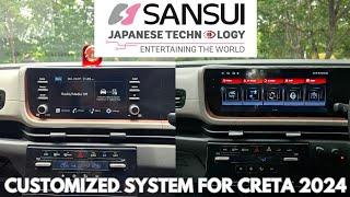 SANSUI (JAPANESE COMPANY) SYSTEM MADE FOR CRETA 2024 || 12.3" SYSTEM || RAZR DRONE 360°  9550010888