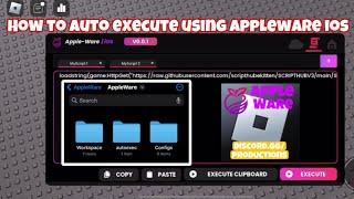 (NEW) How to Auto-execute using AppleWare IOS (TUTORIAL) (FREE ROBLOX IOS EXECUTOR) (IPHONE/IPAD) OP