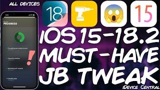 iOS 15 - 18.2 MUST-HAVE Free JAILBREAK TWEAK (All Devices): Backup / Restore ALL Your Tweaks Easily!