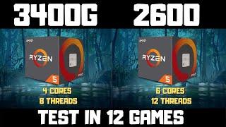 Ryzen 5 3400g Vs Ryzen 5 2600 Benchmark Comparison In 12 Games