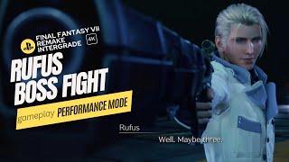 Final Fantasy VII Remake Intergrade: Rufus Boss Fight PS5 Performance Mode 4K