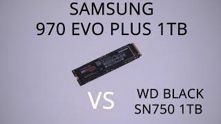 Samsung 970 EVO Plus 1TB VS WD Black SN750 1 TB - NVME SSD Benchmark