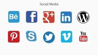 Social Media icons Animation