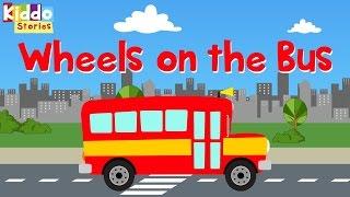 Wheels on the bus go round and round | Nursery Rhymes