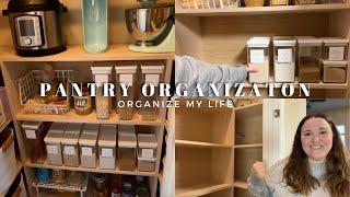 REALISTIC PANTRY ORGANIZATION // Custom building and organizing my small apartment pantry
