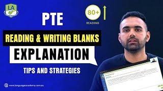 PTE Reading and Writing Blanks Rules & Shortcuts | Practice Explanation | Language Academy