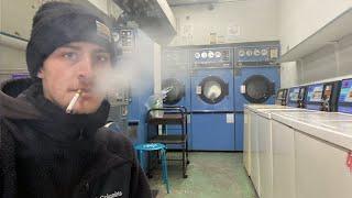 Smoking a Cigarette INSIDE a Japanese Coin Laundry While Waiting for My Laundry to Finish