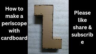 How to make a periscope with cardboard and mirror | CRAZY ZONE please like share and subscribe 