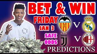 Football Prediction Today 03-01-2025 |  Betting tips Today | Mig predictions