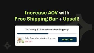 Essential Free Shipping Bar - Best Shopify Free Shipping Bar app