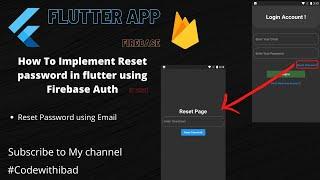 Flutter Firebase Forgot or Reset Password || Flutter Firebase Reset Password