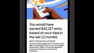 Uber:You would have earned$42,317 EXTRA based on your trips in last 12months.Here is the opportunity