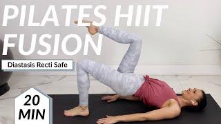 Postnatal Pilates HIIT Workout / 20 Minute Postpartum Workout (Cardio + Toning)