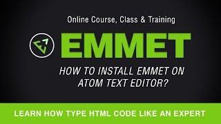 Emmet Tutorial | How to install Emmet in Atom Code Editor - 04