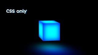 Glowing CSS 3D Cube  | HTML & CSS | @Pranjultutorials