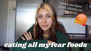 FULL DAY OF EATING FEAR FOODS (eating disorder recovery)