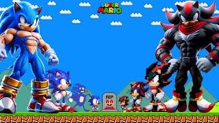 Evolution of SONIC vs Evolution of SHADOW R.I.P Mario: Who Is The Winner?