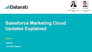 Datarati July Salesforce Marketing Cloud Release Webinar