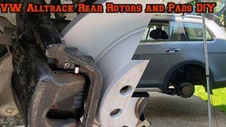 VW Alltrack Rear Rotors and Pads DIY