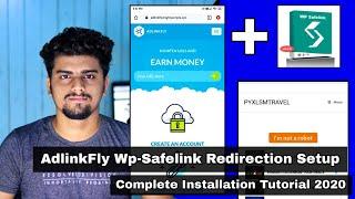 AdlinkFly with Wp-Safelink Plugin Redirection | AdlinkFly Safelink Full Installation Tutorial 2020