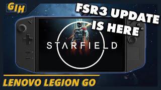 Legion Go - Starfield FSR3 Update - Frame Generation Comparison