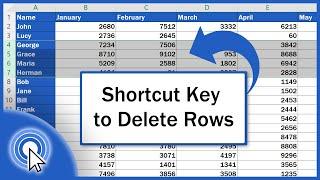 Shortcut Key to Delete Rows in Excel (Excel Shortcuts)