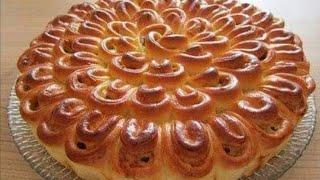 #пироги Мясной Пирог Хризантема