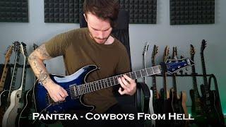 Pantera - Cowboys From Hell (Guitar Cover + Solo / One Take)