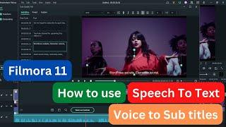 How to Convert Speech to Text in Filmora 11 | How to use Filmora Voice to Text