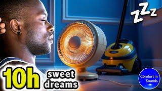 BEAT INSOMNIA with THIS White Noise | Fan Heater and Subtle Vacuum ASMR, Reduces Stress & Anxiety