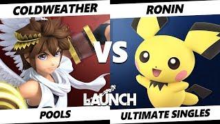 Launch Smash Ultimate - SL | Coldweather (Pit) VS Ronin (Pichu) SSBU Pools