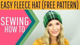 How to Make a Fleece Hat (Free Pattern)