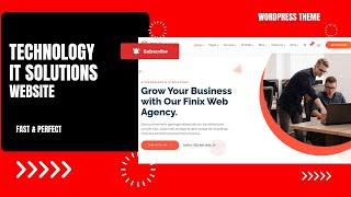 Technology, IT Services Company Website | Web Hosting, SaaS, App Landing | Finix WordPress Theme