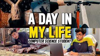 A day in the life of a Computer Science Student  | How many hours to code? | Placement preparation