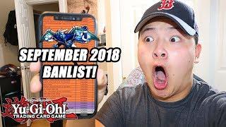 Yu-Gi-Oh! Official September 2018 BANLIST! LIVE REACTION! OMFG... (September 17, 2018 Banlist!)