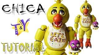 Как слепить Чику ФНАФ из пластилинаТуториал Chica FNAF from clay Tutorial