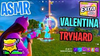 ASMR Gaming  Fortnite Valentina Tryhard! Relaxing Gum Chewing  Controller Sounds + Whispering 