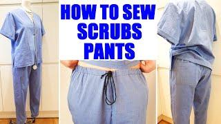 How to Sew Nurses Scrubs Pants, Trousers   For the Love of Scrubs