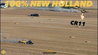 100% NEW HOLLAND! Hektar Jagd mit dem CR11 / 15m Schneidwerk & 20T Liter Korntank XXL Getreideernte