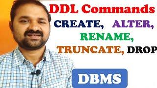 SQL DDL Commands || create || alter || rename || truncate || drop || DBMS | MySQL implementation