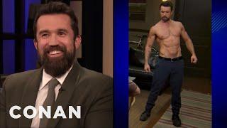 Rob McElhenney Wanted To Look Like Brad Pitt In "Fight Club" | CONAN on TBS