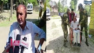 Ailing Former Deputy Secretary J&K Assembly Abdul Majeed Came On Wheelchair To Cast His Vote
