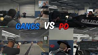 CG & Other Gangs Wipe PD and Take Over MRPD (Multi POV) | NoPixel 4.0 GTA RP