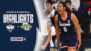 HIGHLIGHTS | No. 7 UConn Women Begin 2025 With Win at Marquette