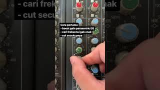 2 cara pengaturan parametric EQ di mixer analog. Kalau saya suka pake cara pertama #belajarsound