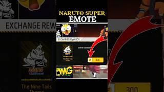 Naruto Super Emote  || #freefire #freefiremax #trending #shorts