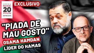 [EXCLUSIVO] Líder do Ham4s, Osama Hamdan, repudia Trump em entrevista a Breno Altman - 20 Minutos