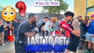 CRAZY LAST TO GET KNOCKED OUT IN DALLAS HOOD…